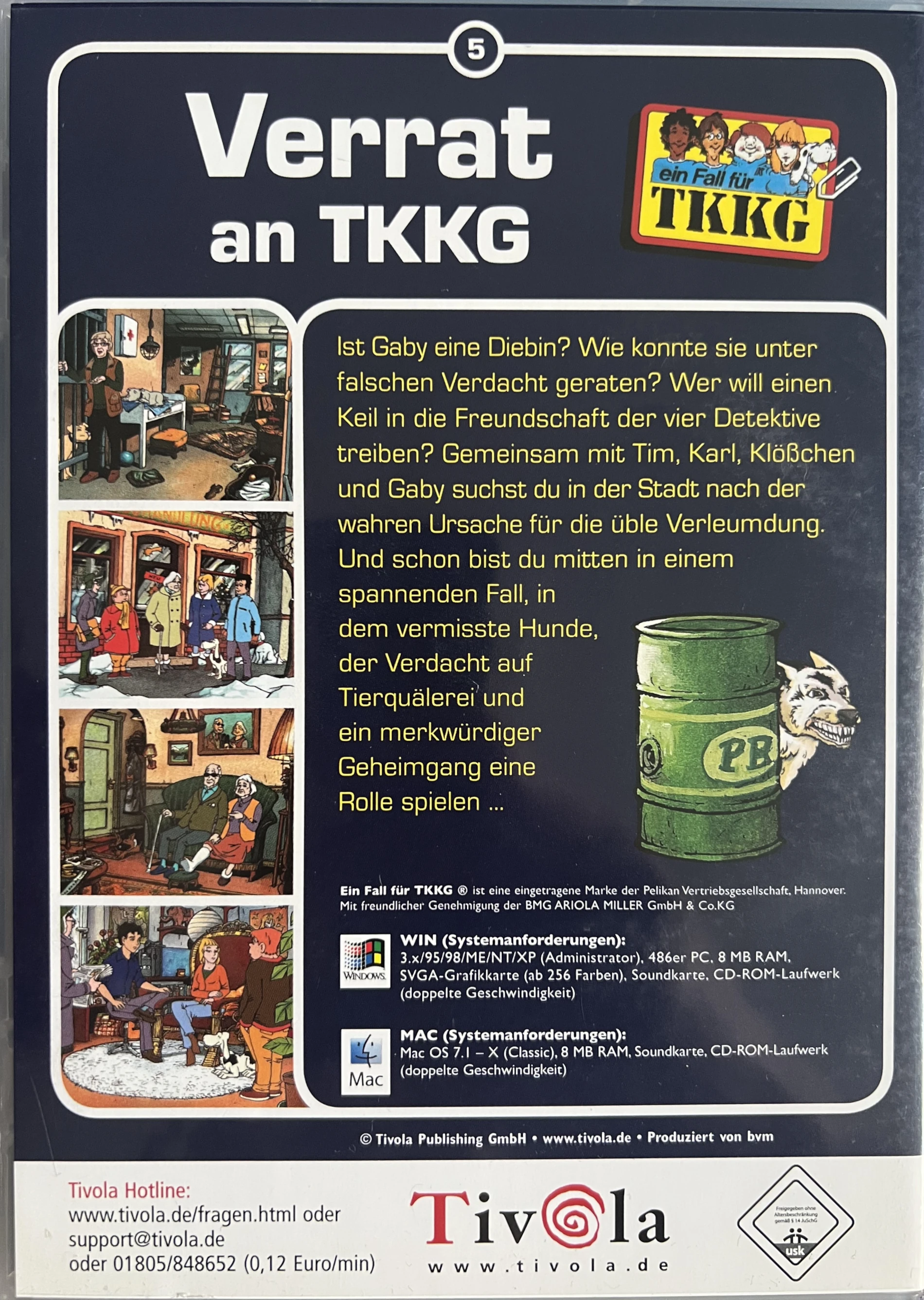 TKKG Verrat an TKKG CD Back